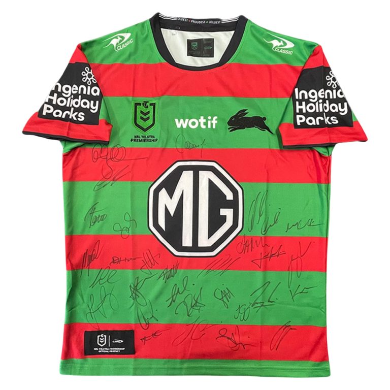 Signed Rabbitohs NRL Jersey